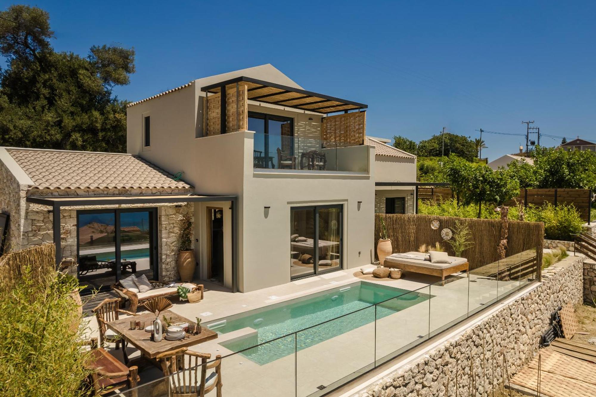 Hilaritas Luxury Suites Sea View, Private Pool & Jacuzzi Paradise Ratzaklíon エクステリア 写真